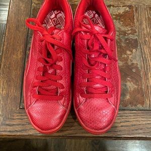 Puma Red sneakers size 7.5